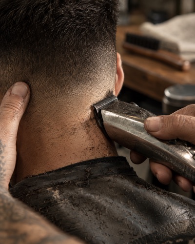 Visuel généré par l'IA pour un barbier (exemple)