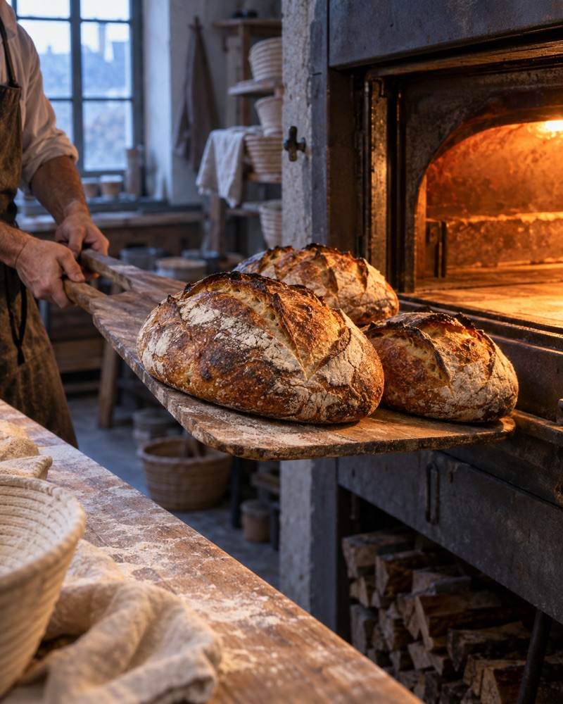 Visuel généré par l'IA pour une boulangerie (exemple)